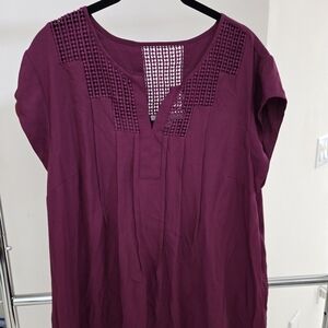 Daniel Rainn Elegant Purple Women's Top